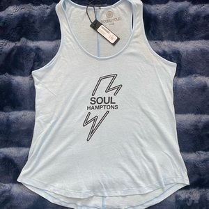 NWT baby blue Soulcycle workout tanktop